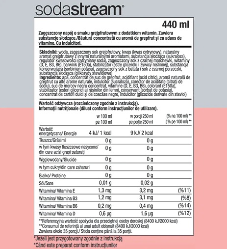 SodaStream Grapefruit